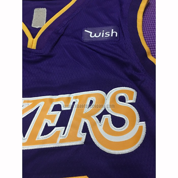 Camiseta Los Angeles Lakers Lebron James NO 23 Statement 2018 Violeta